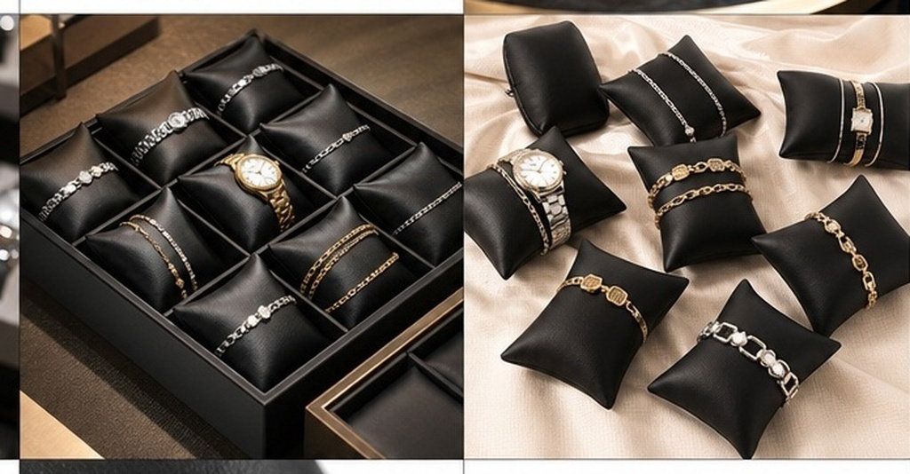 Watch Display Box - 12 cuscini per orologi, cuscini in