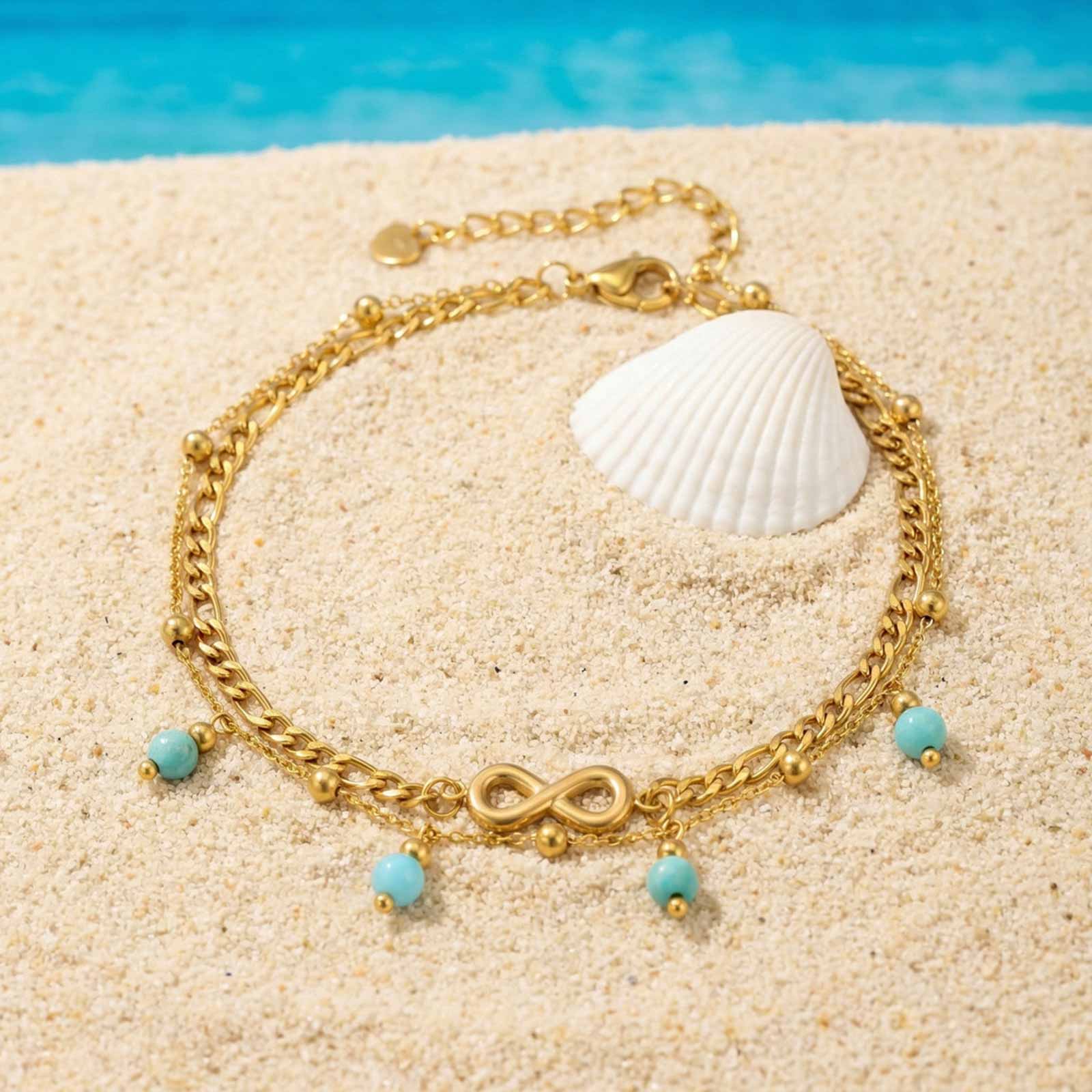 Vnox Nuova Cavigliera Boho a D - Jc Jewelry & Watches Photos recensione e prezzo