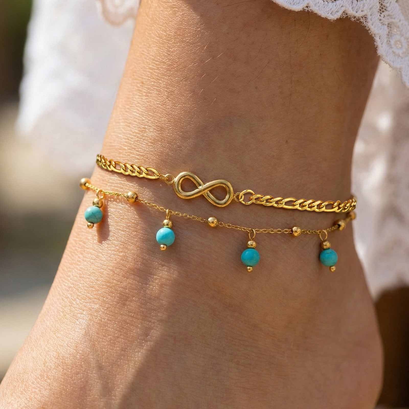 Vnox Nuova Cavigliera Boho a D - Jc Jewelry & Watches Photos recensione e prezzo